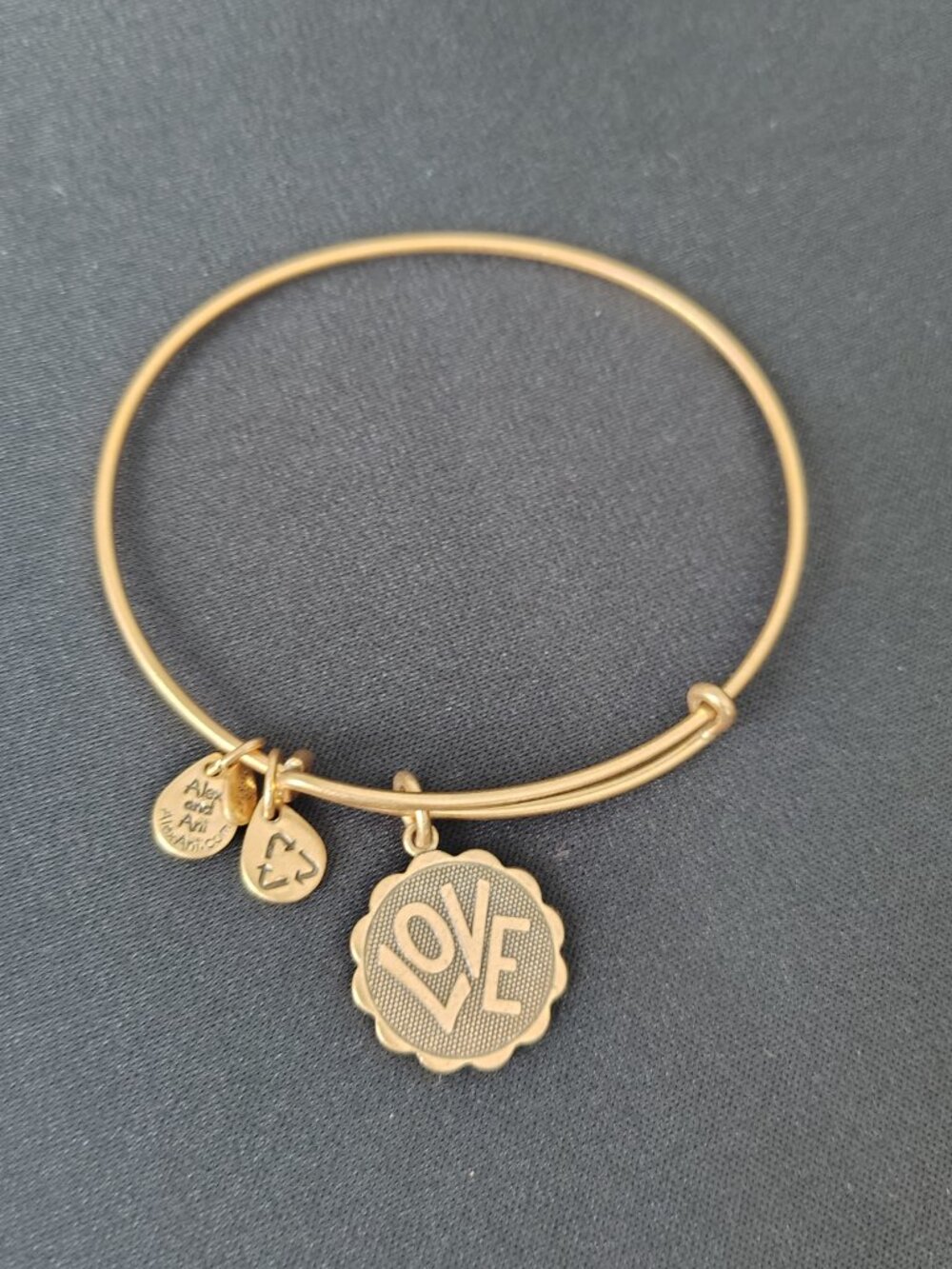 Healing Love Alex and Ani Gold Bangle 808